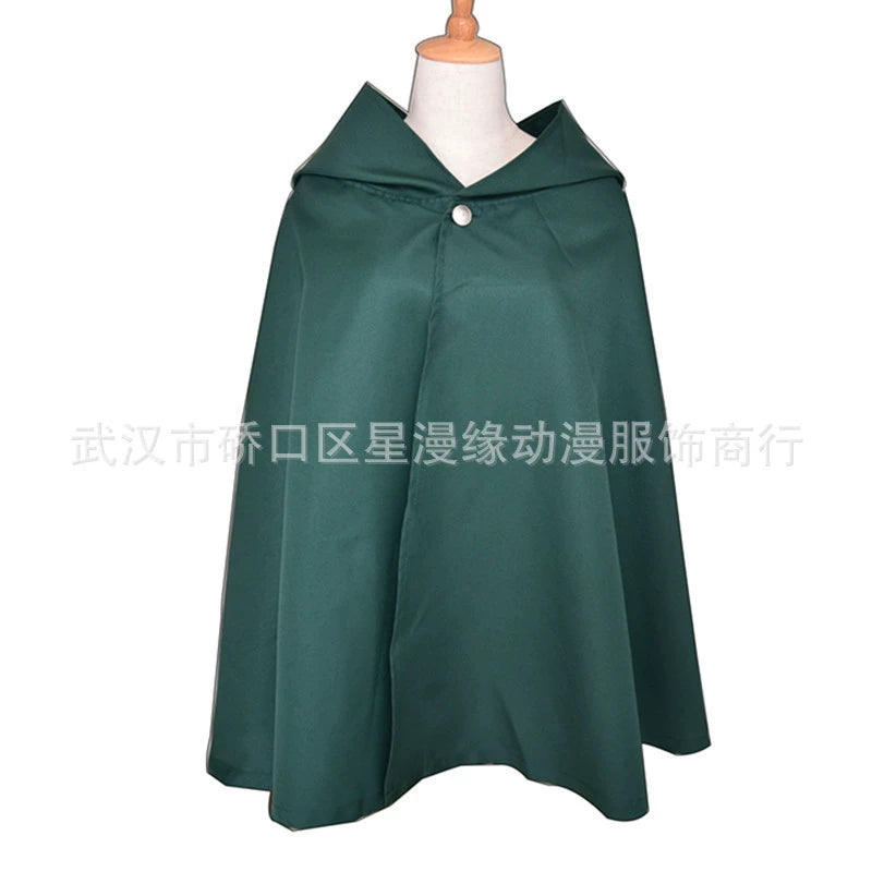 Umhang Set Attack on Titan Kapuzen Umhang Set Cosplay Kostuem Damen