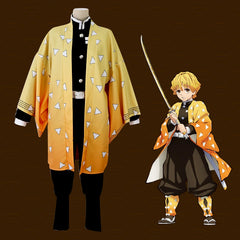 Tanjiro Kamado Demon Slayer Charakter-Set Cosplay Kostuem Damen Mehrfarbig