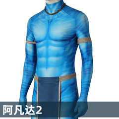 Jake Sully Avatar Body Cosplay Kostuem Damen Blau
