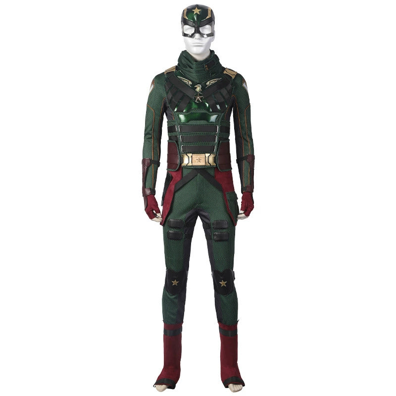 Soldier Boy The Boys Anzug Cosplay Kostuem Damen Gruen Gold