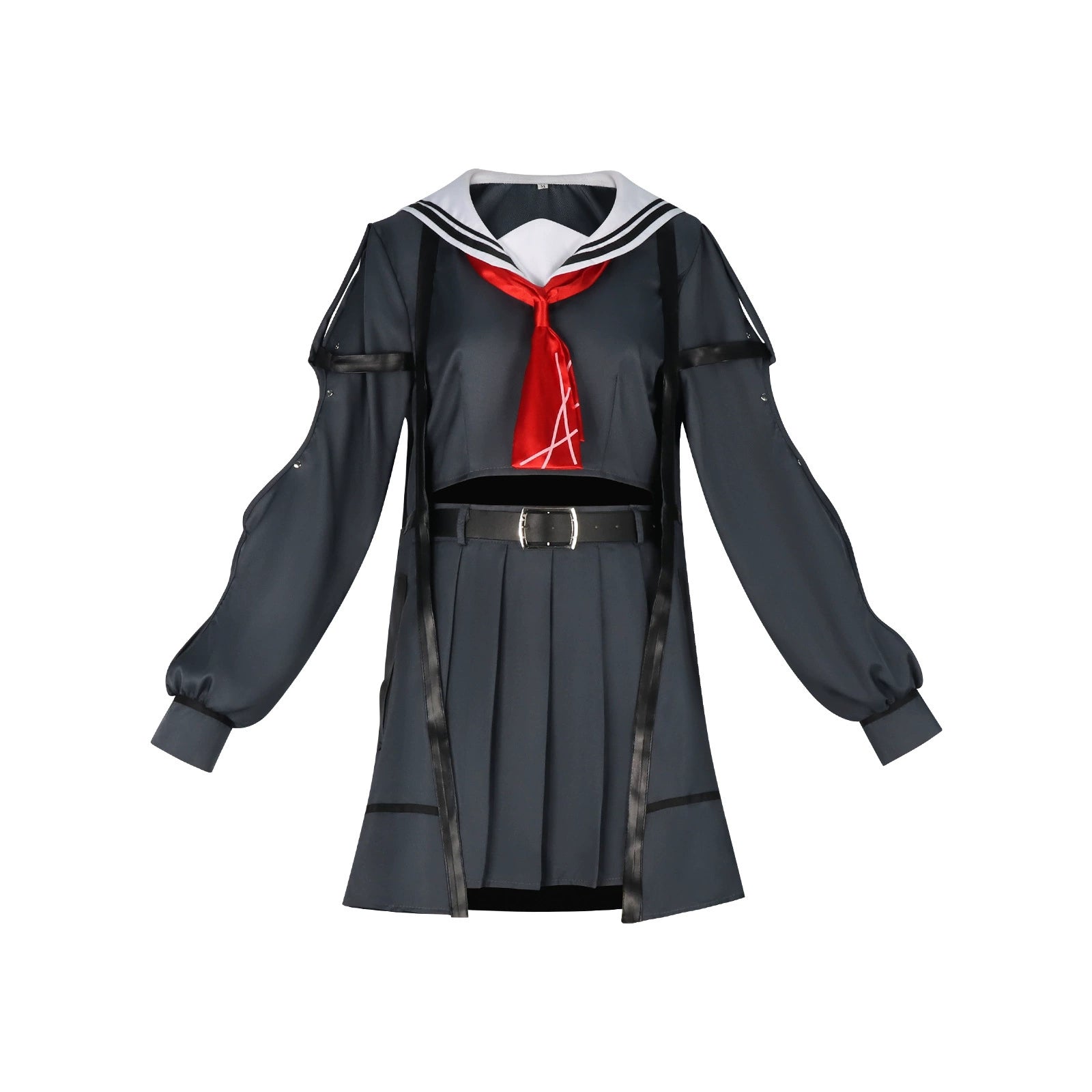 Wuthering Waves Uniform mit Jacke Cosplay Kostuem Damen Schwarz Weiß