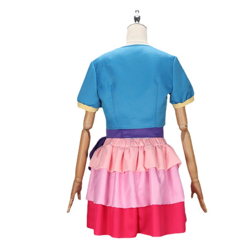 Pinkie Pie My Little Pony Prinzessin Kleid Cosplay Kostuem Damen