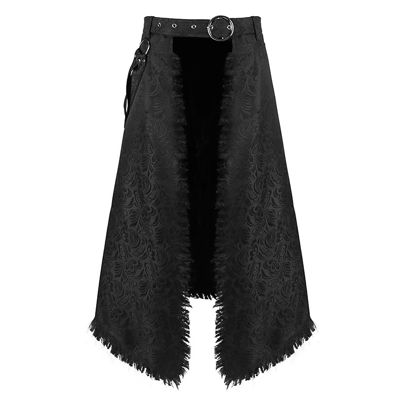 Jacquard-Herrenrock – ausgefranster Gothic-Rock, HERREN
