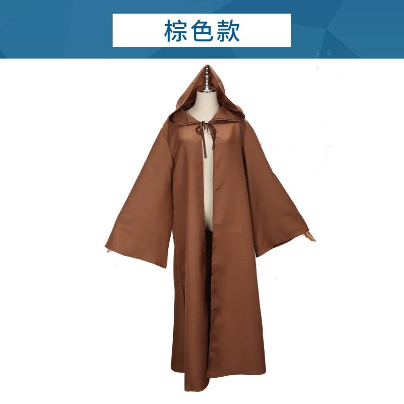 Jedi Knight Star Wars Kutte mit Kapuze Cosplay Kostuem Damen