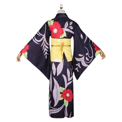 Tamayo Demon Slayer Kimono-Set Cosplay Kostuem Damen Lila