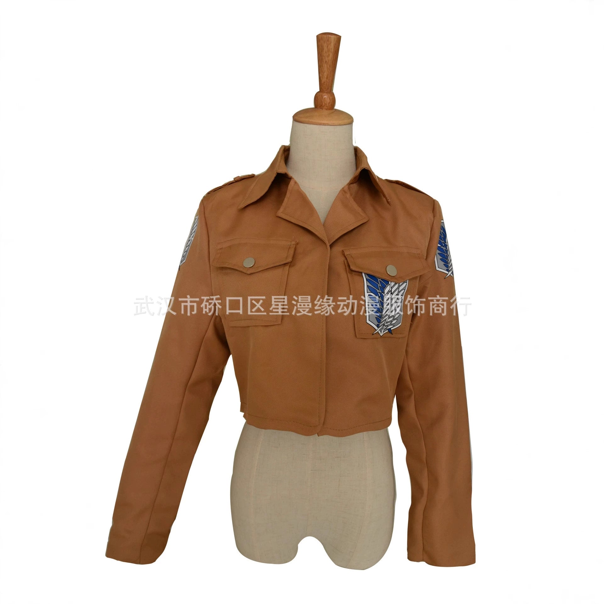 Freiheitsfluegel Jacke Attack on Titan Fluegel-Jacke Set Cosplay Kostuem Damen