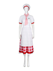 Princess Peach Super Mario Prinzessinnenkleid Cosplay Kostuem Damen Blau