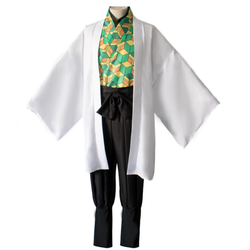 Tanjiro Kamado Demon Slayer Team-Set Cosplay Kostuem Damen Mehrfarbig