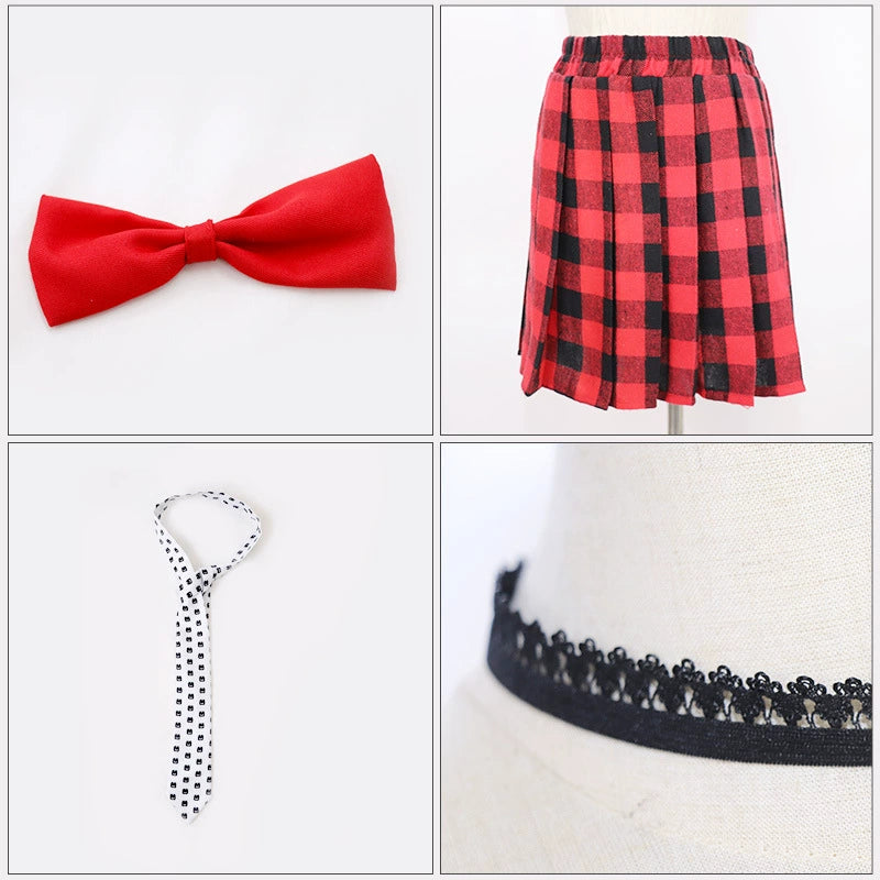 Junko Enoshima Danganronpa Winteruniform Set Cosplay Kostuem Damen