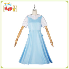 Akane Tendo Ranma Blaues Alltagskleid Cosplay Kostuem Damen