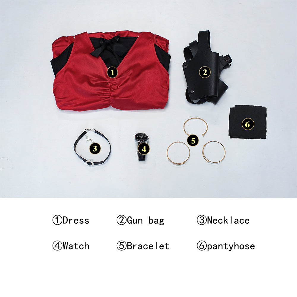 Resident Evil 4 Remake Ada Wong Cosplay Costume Set
