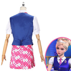 Barbie Glamorous Princess Academy Delancey Devin Cosplay Costume School Uniform Set