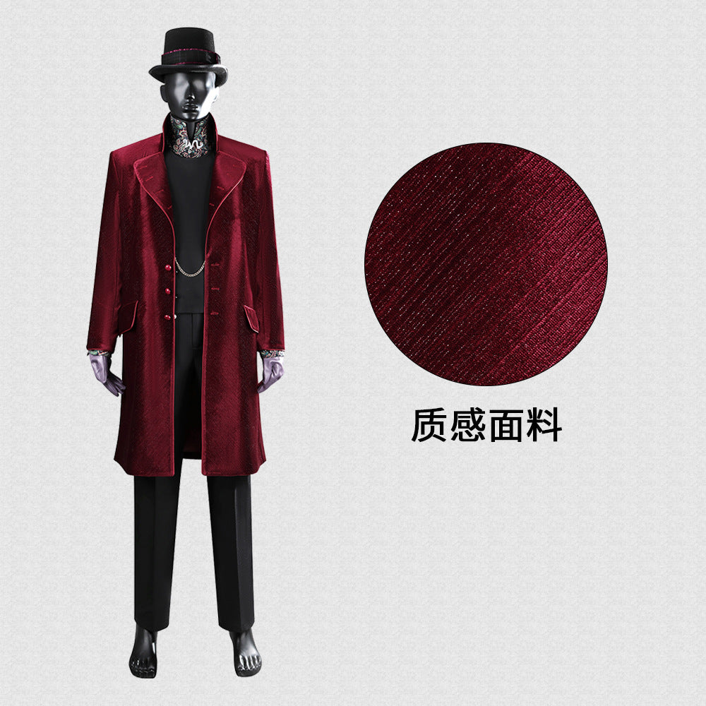 Charlie and the Chocolate Factory Willy Wonka Cosplay Costume Set