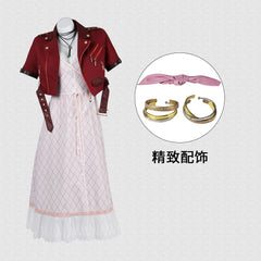 Final Fantasy 7 FF7 Aerith Gainsborough Cosplay Costume Set