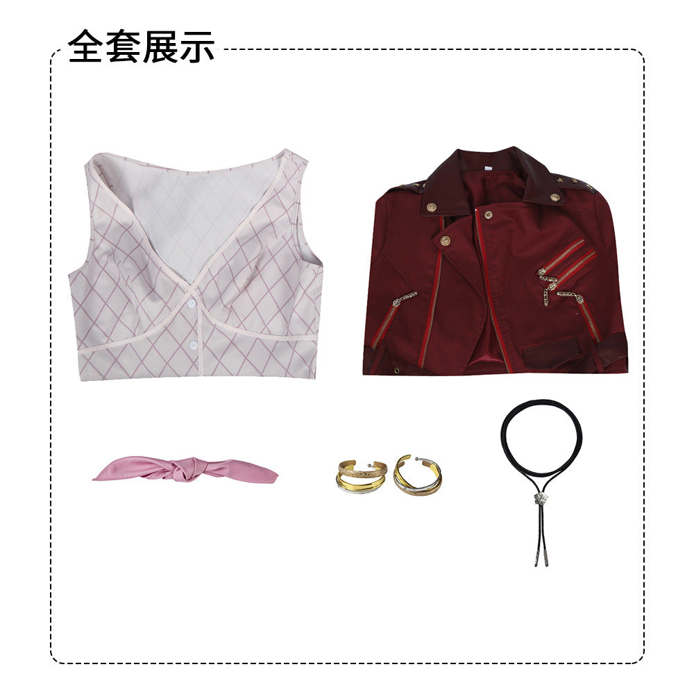 Final Fantasy 7 FF7 Aerith Gainsborough Cosplay Costume Set