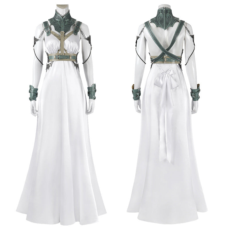 FF7 Final Fantasy VII Rebirth Golden Butterfly Amusement Park Stage Show Heroine Cosplay Costume Full Dresses