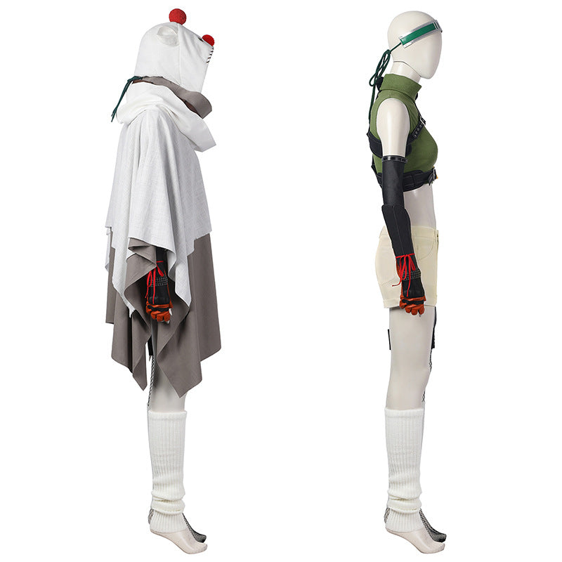 FF7 Final Fantasy VII Yuffie Kisaragi Cosplay Costume Full Cloak Set