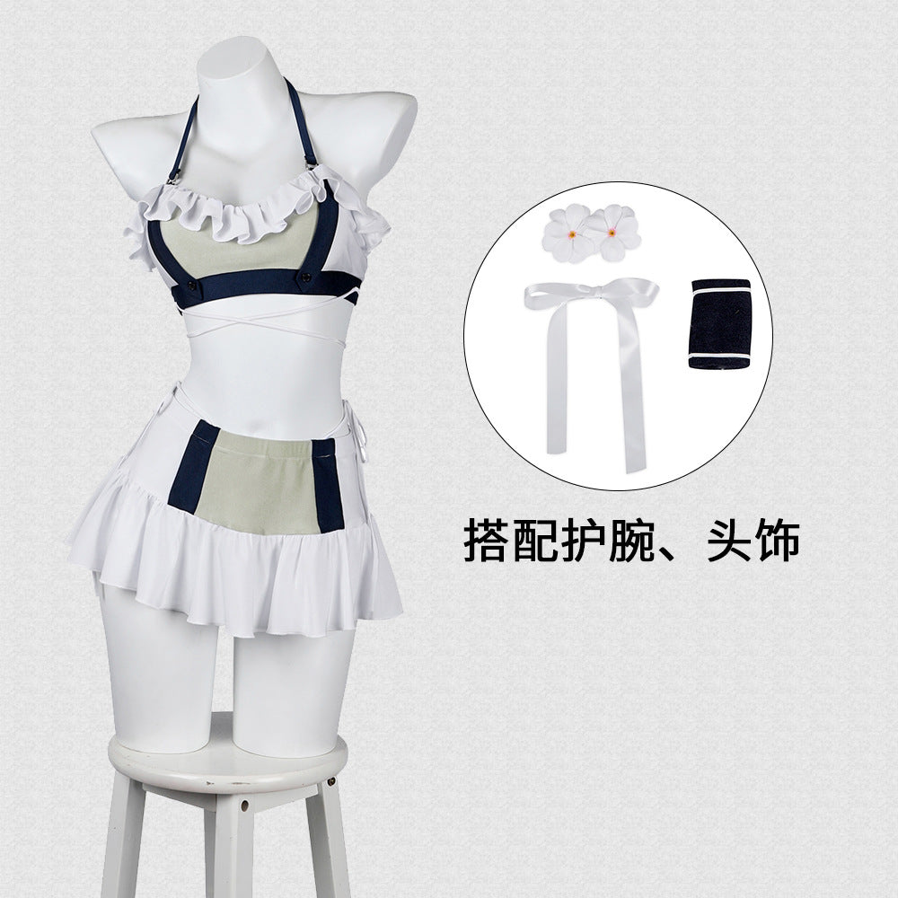 Game FF7 Final Fantasy VII: Rebirth Tifa Lockhart Cosplay Costume White Swimsuit