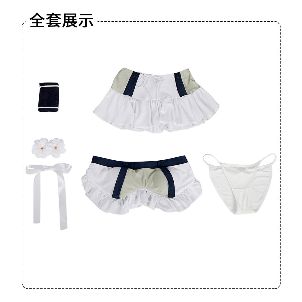 Game FF7 Final Fantasy VII: Rebirth Tifa Lockhart Cosplay Costume White Swimsuit