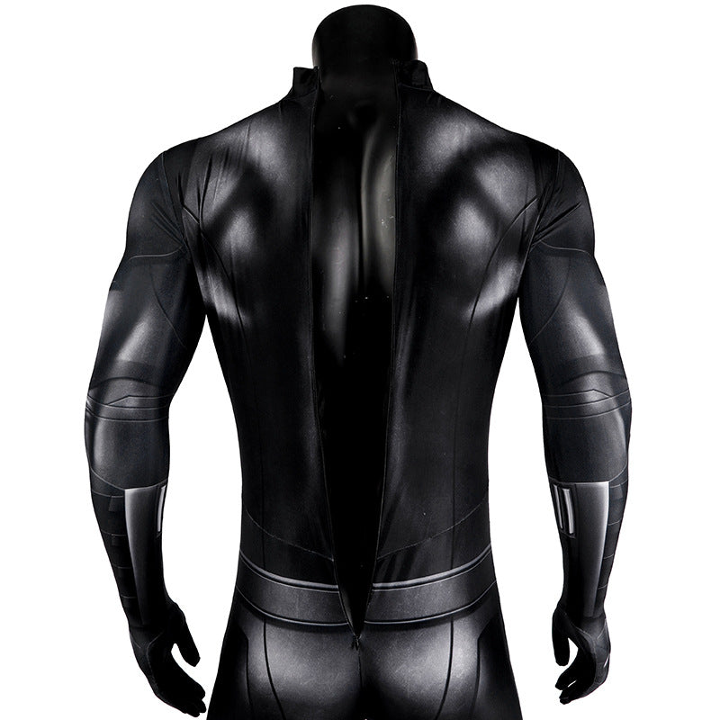 Movie Batman Bruce Wayne Cosplay Costume Printed Tights Hat Suit