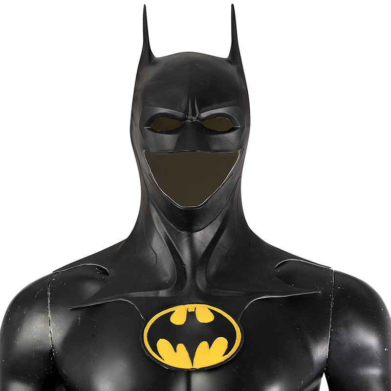 Movie Batman Bruce Wayne Cosplay Costume Printed Tights Hat Suit