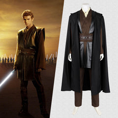 Film Star Wars 2 Anakin Skywalker Cosplay Costume Cloak Set