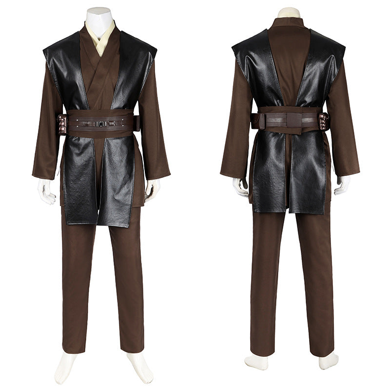 Film Star Wars 2 Anakin Skywalker Cosplay Costume Cloak Set