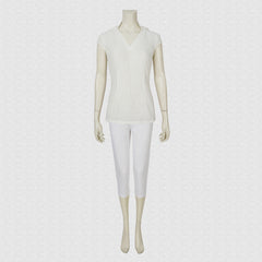 Film Star Wars: The Rise of Skywalker Rey Cosplay Costume White Suit