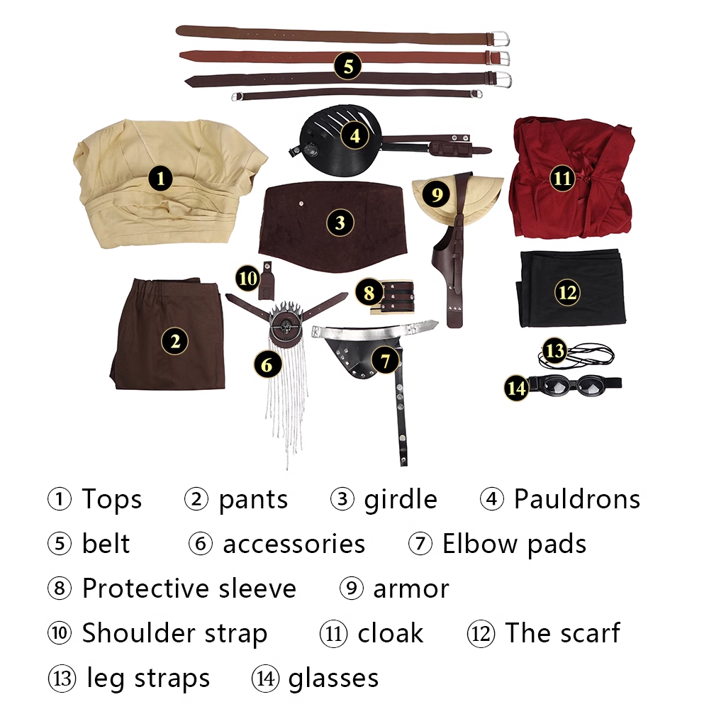 Movie Mad Max: Furiosa Cosplay Costume Set