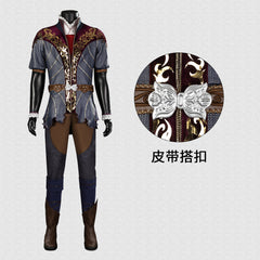 Game Baldur's Gate 3 Astarion Cosplay Costume Accessories Complete Set