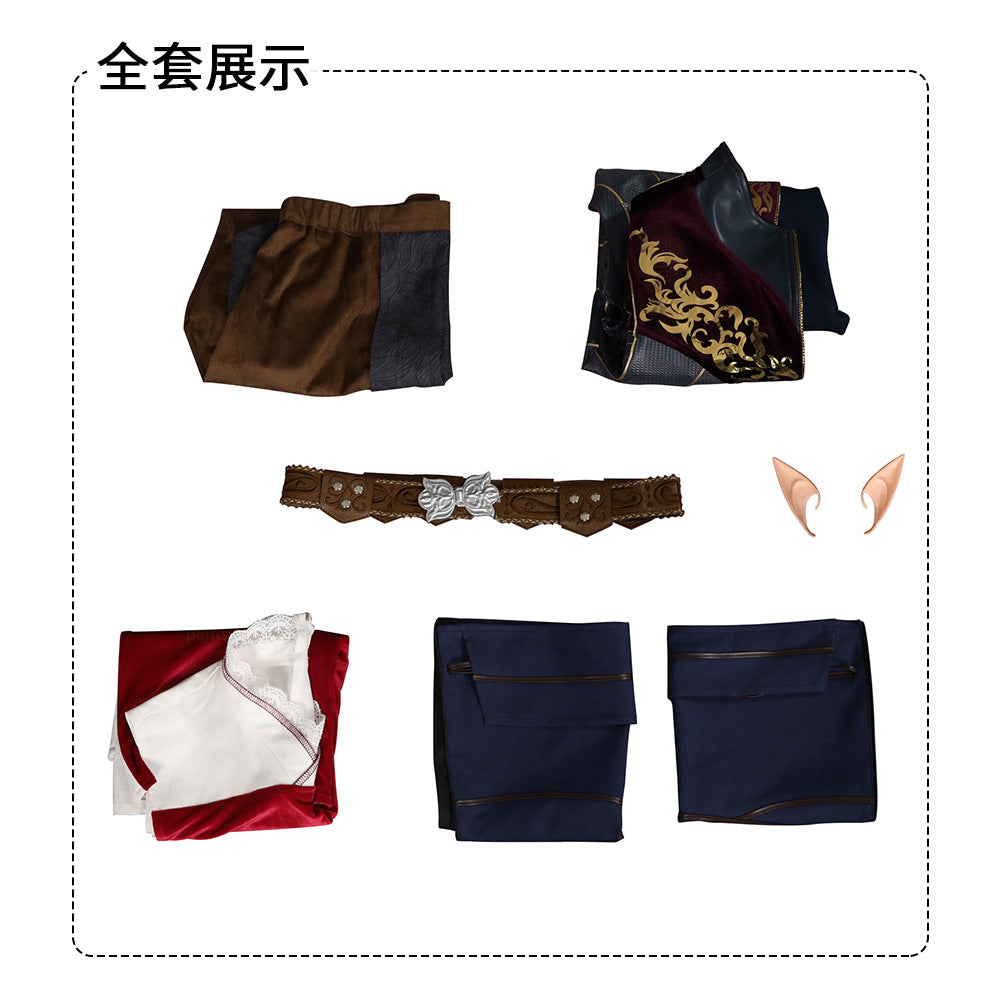 Game Baldur's Gate 3 Astarion Cosplay Costume Accessories Complete Set