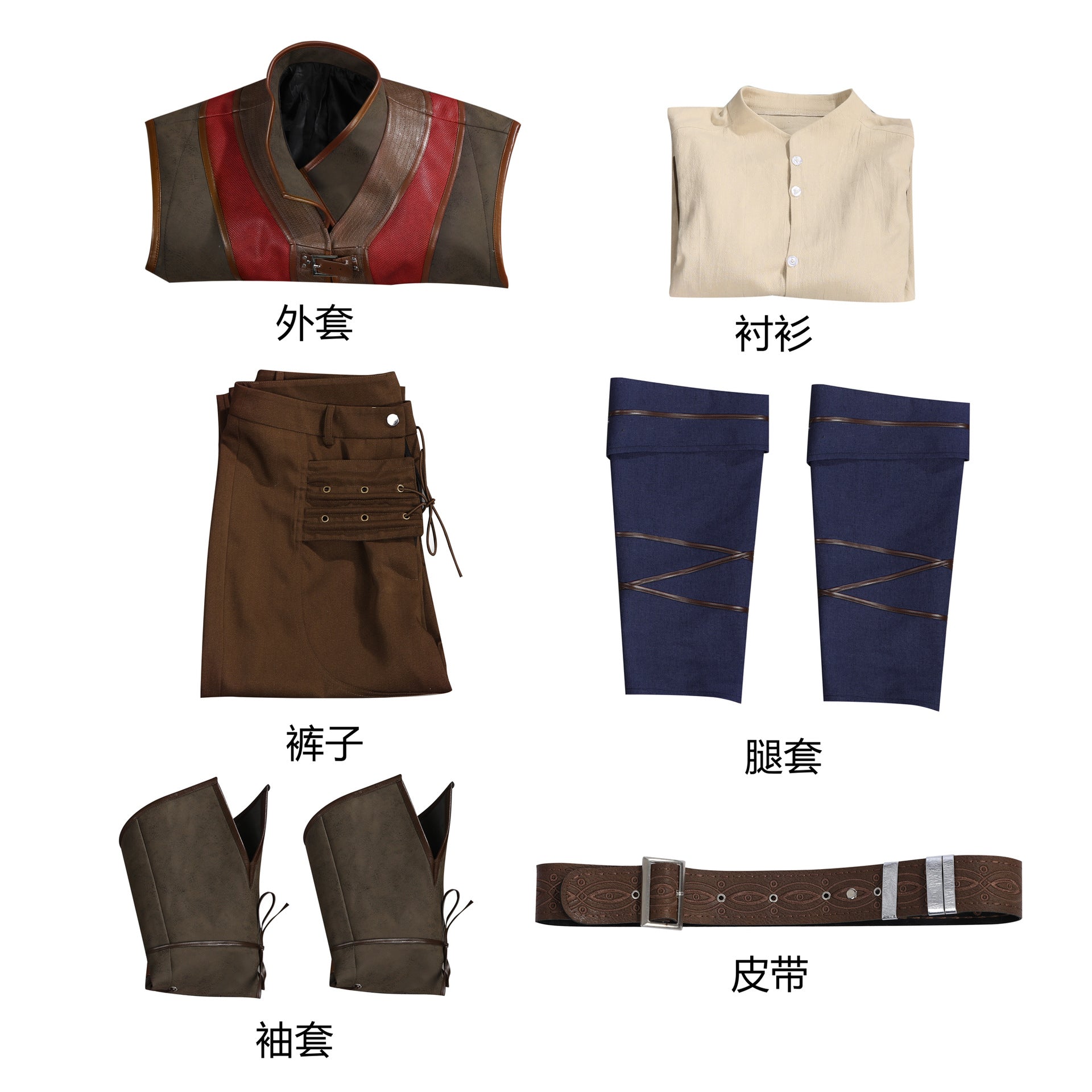 Game Baldur's Gate 3 Wyll Cosplay Costume Complete Set