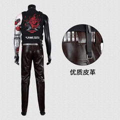 Game Cyberpunk 2077 Johnny Silverhand Cosplay Costume Complete Set