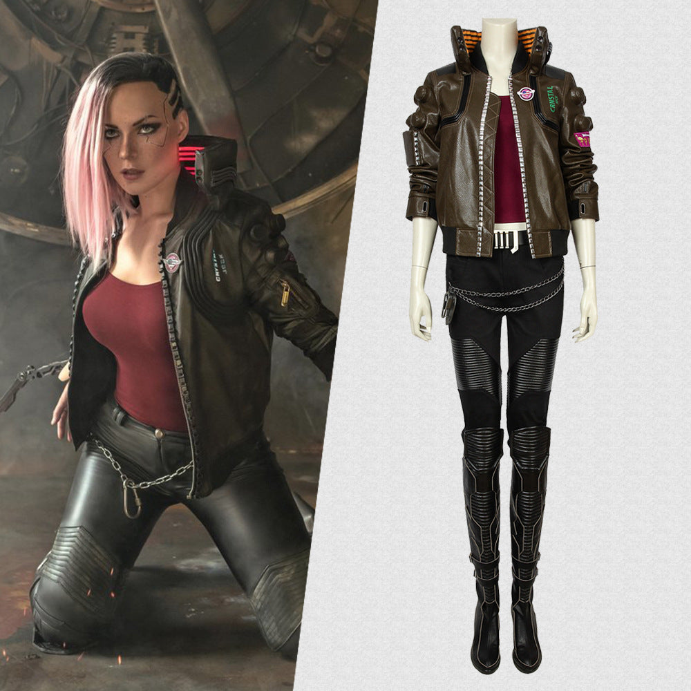 Game Cyberpunk 2077 Judy Alvarez Cosplay Costume Complete Set
