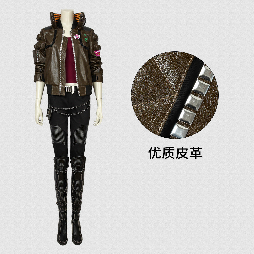 Game Cyberpunk 2077 Judy Alvarez Cosplay Costume Complete Set
