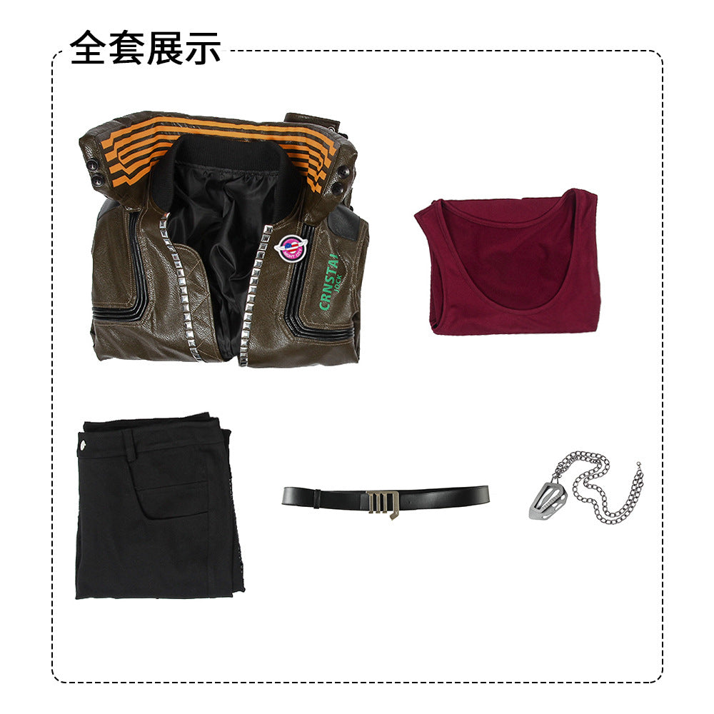 Game Cyberpunk 2077 Judy Alvarez Cosplay Costume Complete Set
