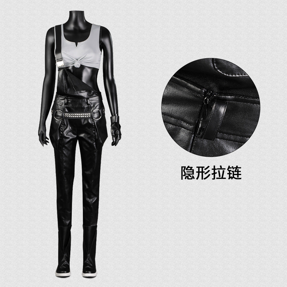 Game Cyberpunk 2077 Judy Cosplay Costume Full Set Strap Pants Vest Gaming Clothes