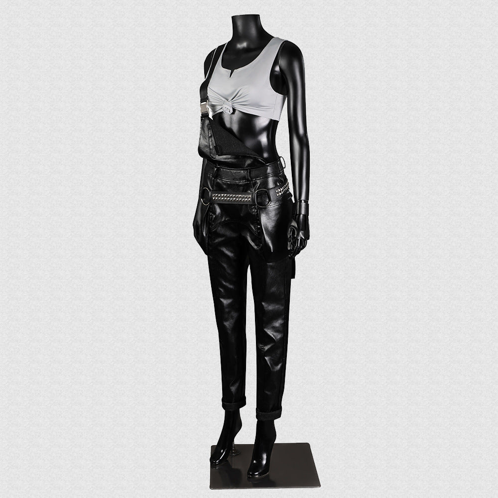 Game Cyberpunk 2077 Judy Cosplay Costume Full Set Strap Pants Vest Gaming Clothes