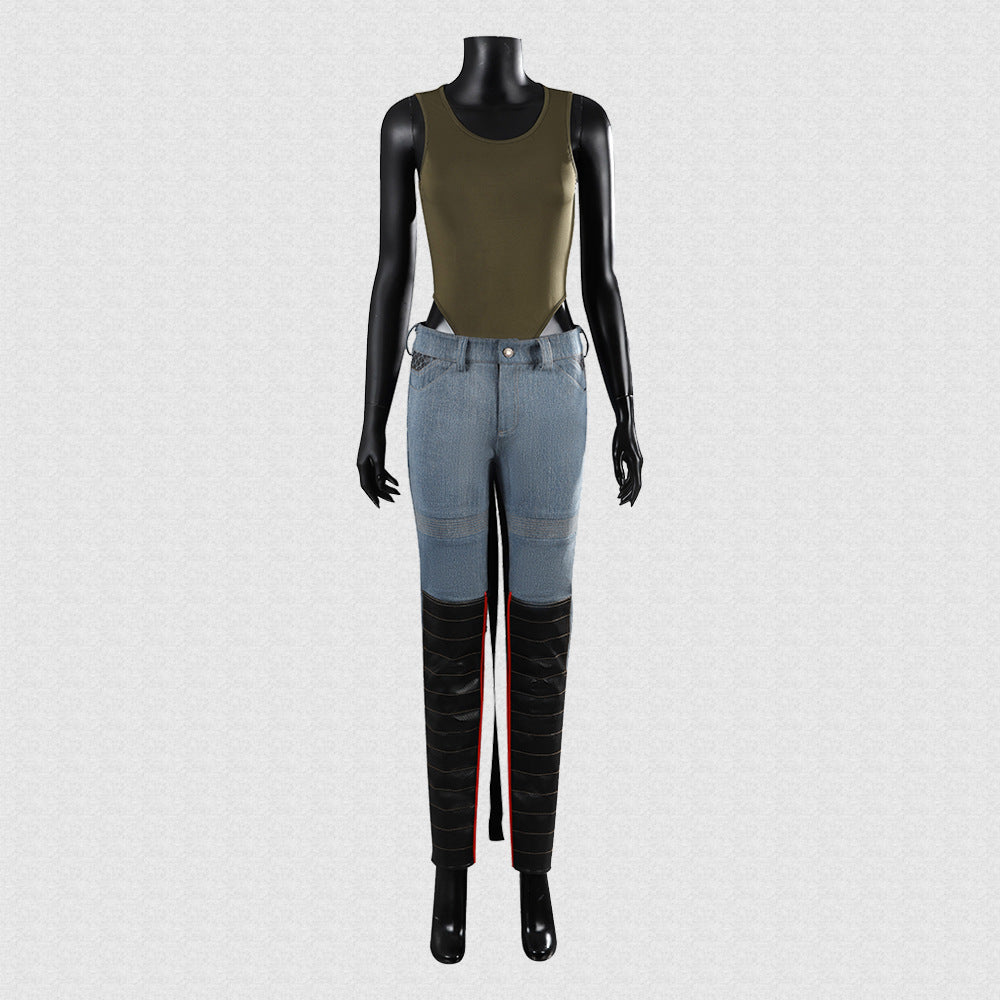 Game Cyberpunk 2077 Panam Palmer Cosplay Costume Complete Set