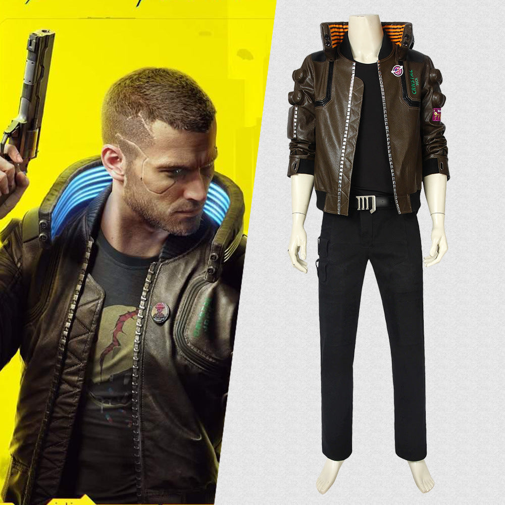Game Cyberpunk 2077 V Cosplay Costume Full Set Game Same Style