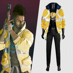 Game Cyberpunk 2077 V Cosplay Costume Full Punk Suit
