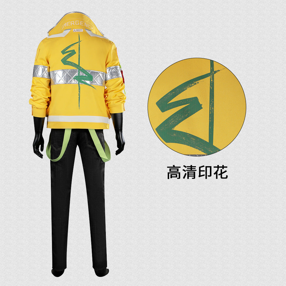 Game Cyberpunk 2077 V Cosplay Costume Full Punk Suit