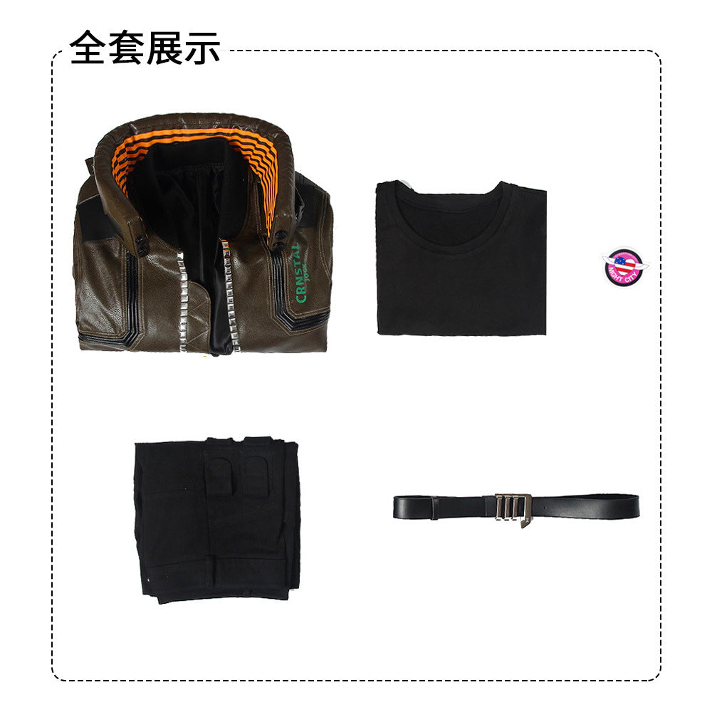 Game Cyberpunk 2077 V Cosplay Costume Full Set Game Same Style