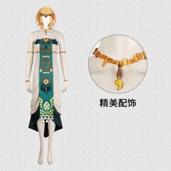 Game The Legend of Zelda - Tears of the Kingdom: Princess Zelda Cosplay Costume Dress Set