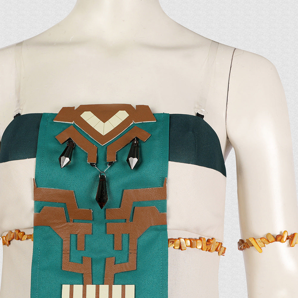 Game The Legend of Zelda - Tears of the Kingdom: Princess Zelda Cosplay Costume Dress Set