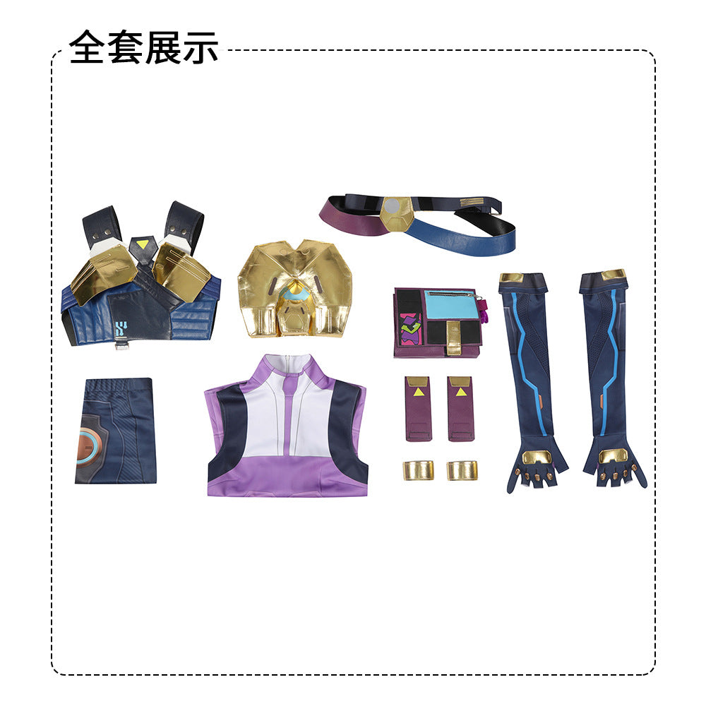 Game VALORANT Neon Cosplay Costume Complete Set