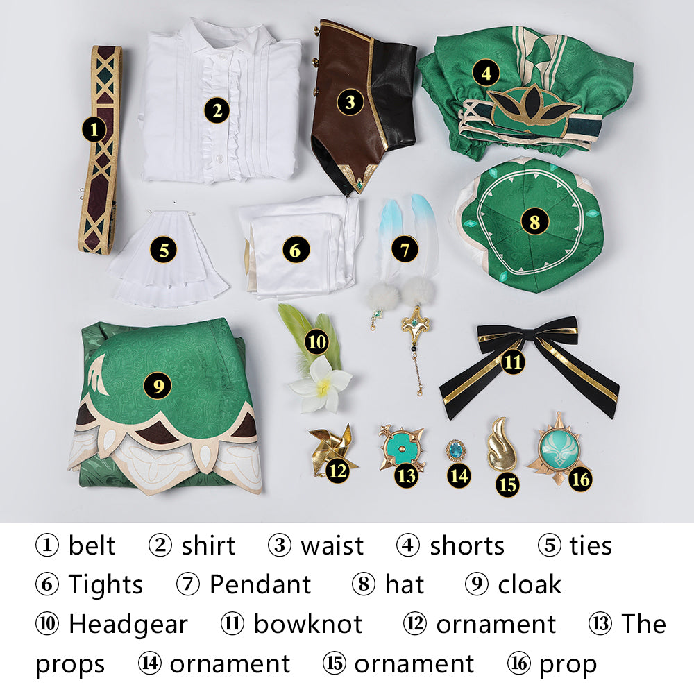 Genshin Impact Venti Cosplay Set
