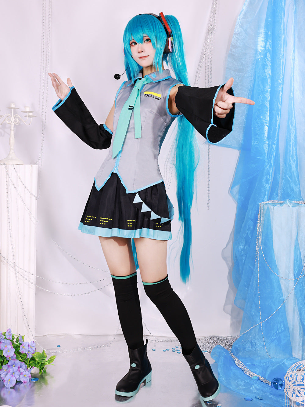 Hatsune Miku School Uniform Dress Costume Set