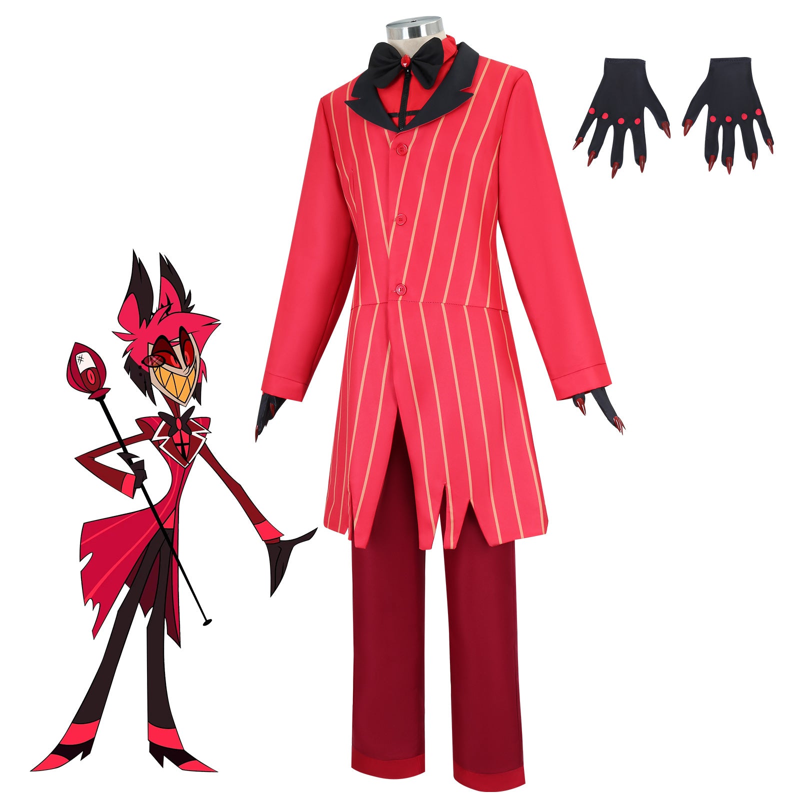 Hazbin Hotel Alastor Cosplay Costume Set