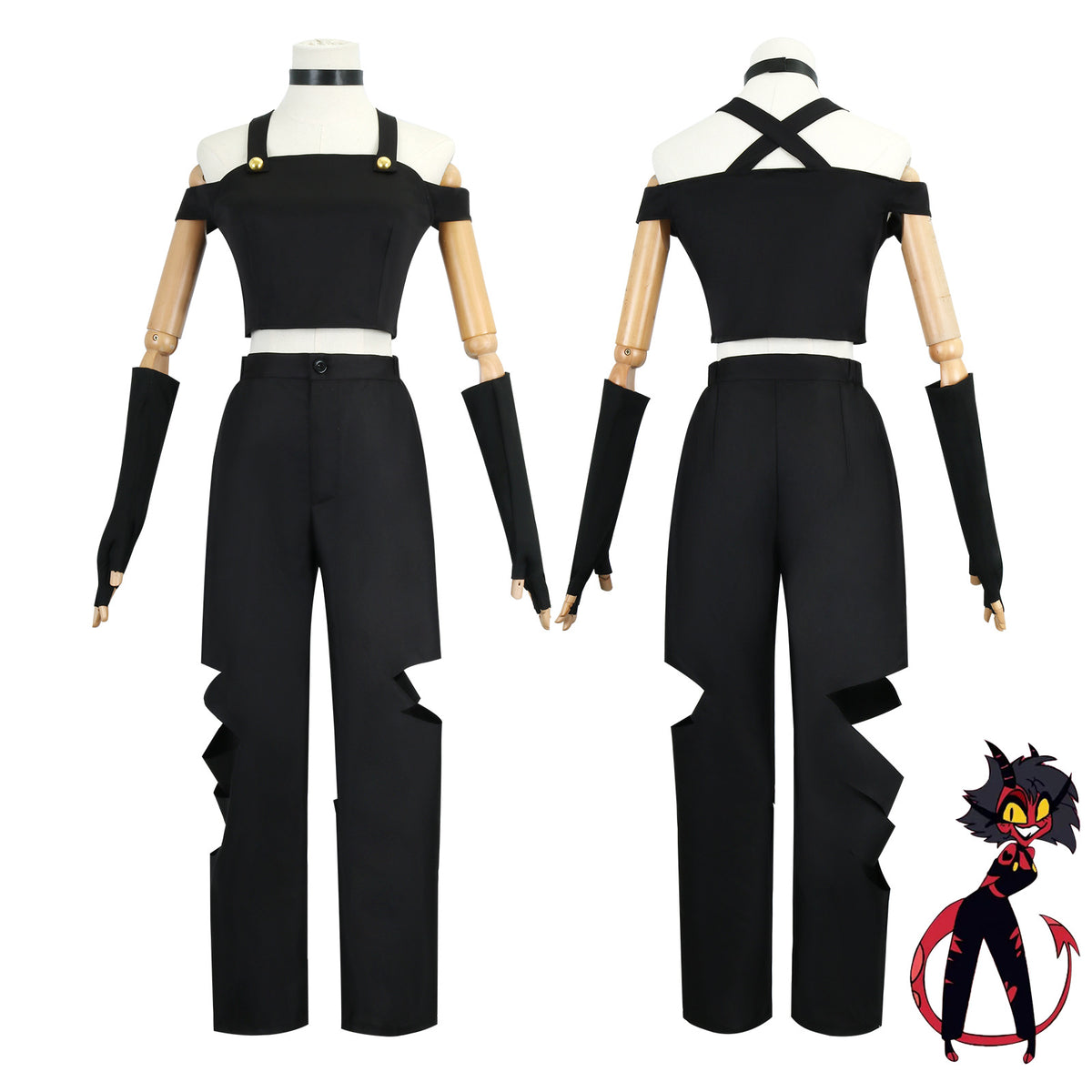 Hazbin Hotel Helluva Millie Cosplay Costume Set